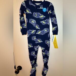NWT Carters one‎ piece footed sleeper baby toddler boy 24 mo blue race cars